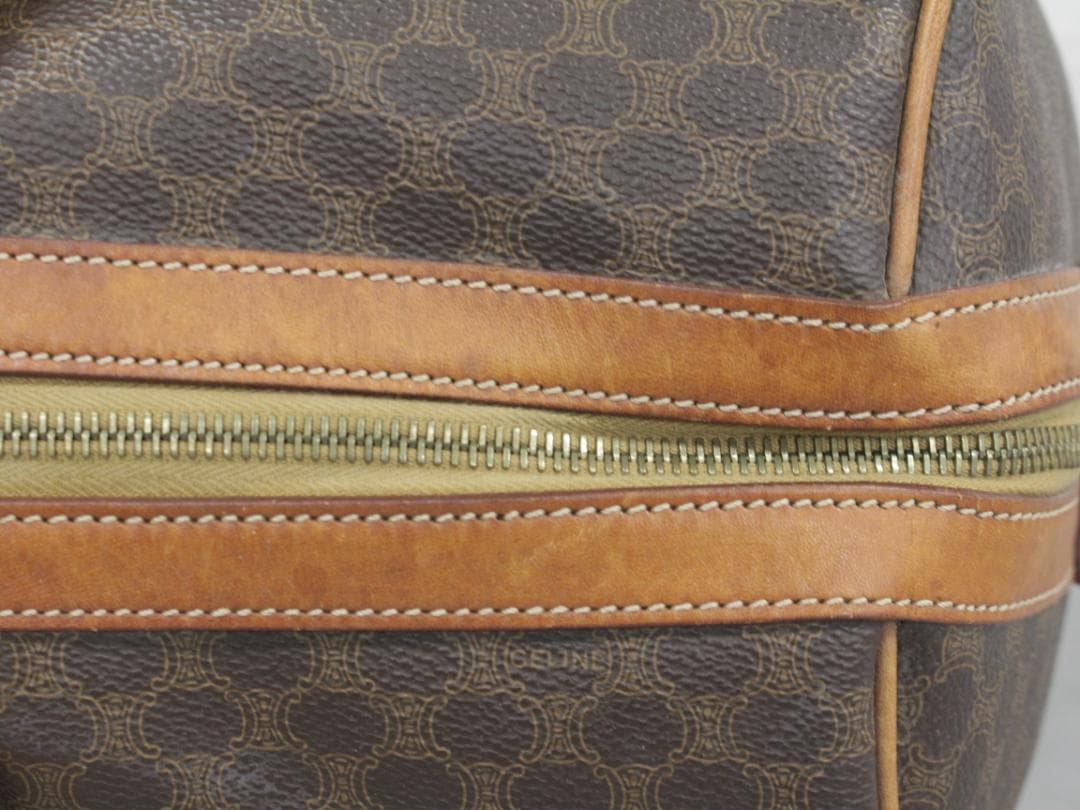 ■CELINE/セリーヌ マカダム ボストンバッグ キャリーバッグ 45