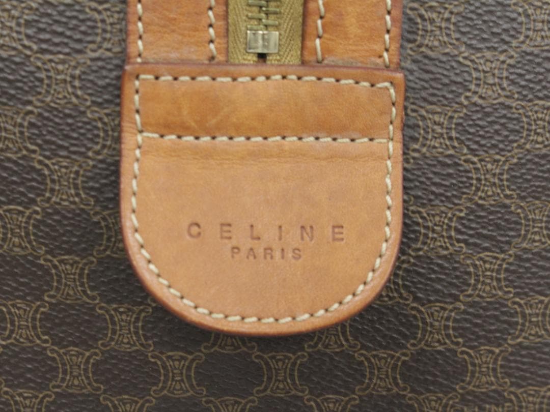 ■CELINE/セリーヌ マカダム ボストンバッグ キャリーバッグ 45