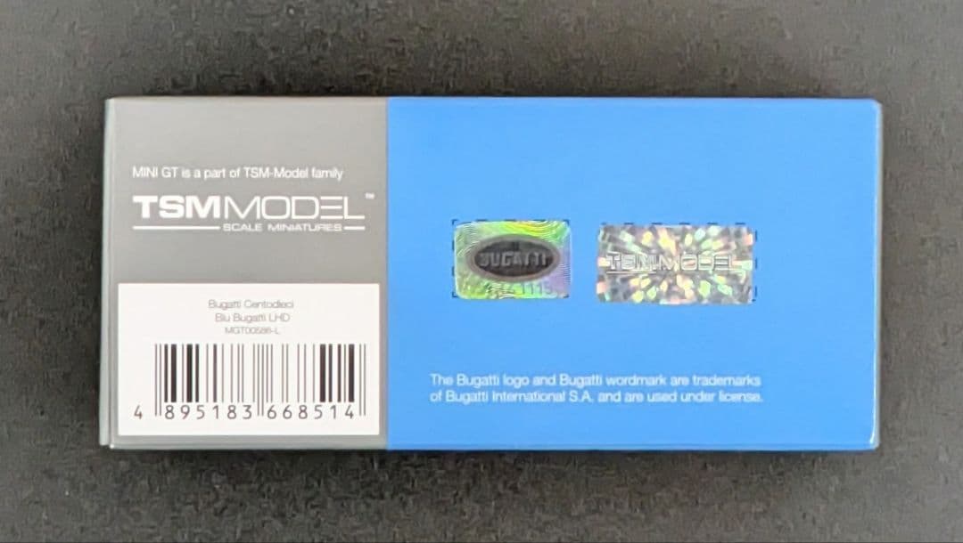 ミニカー MINI GT Bugatti Centodieci Blu Bugatti