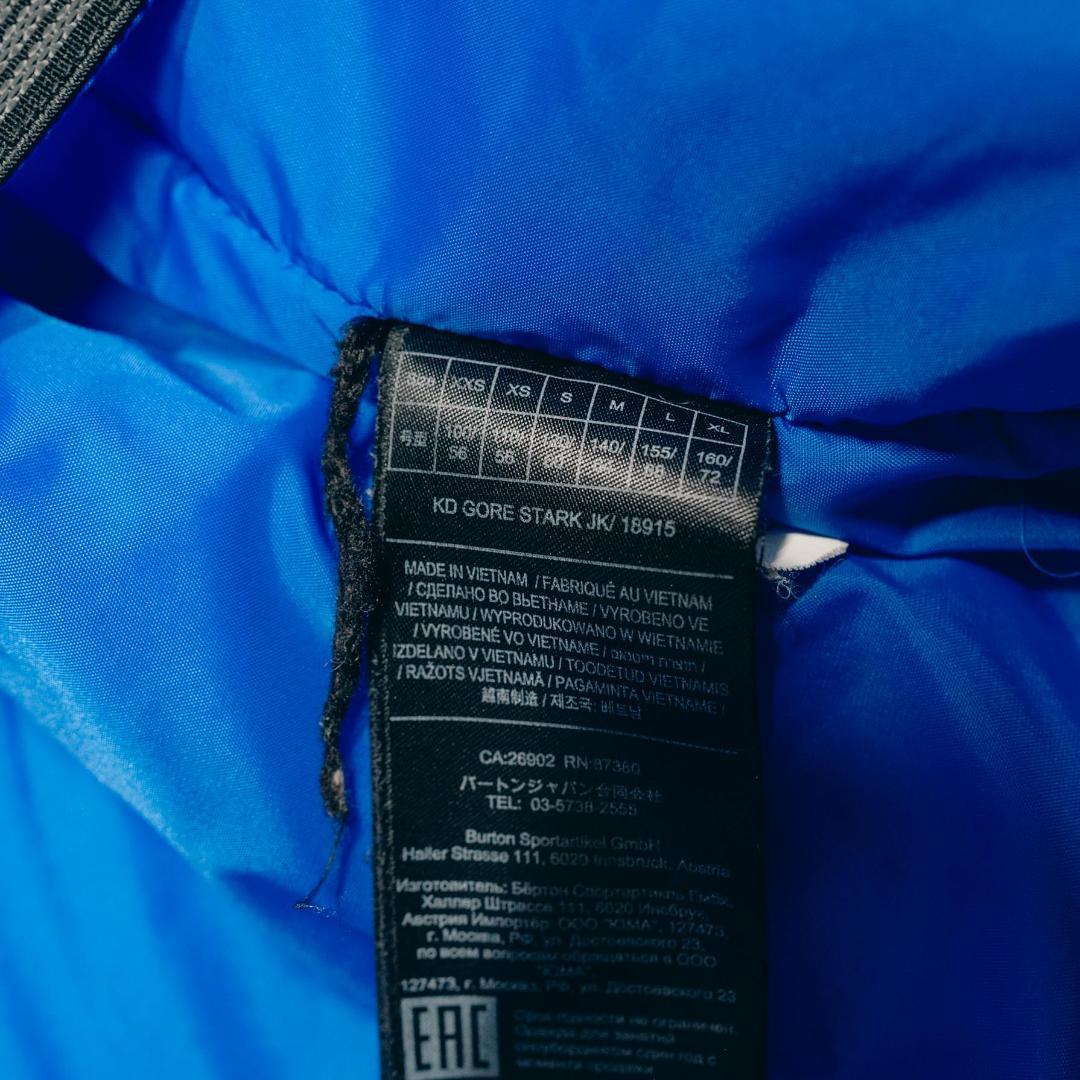 BURTON 子ども用 スノーボードウェア イエロー GORE-TEX