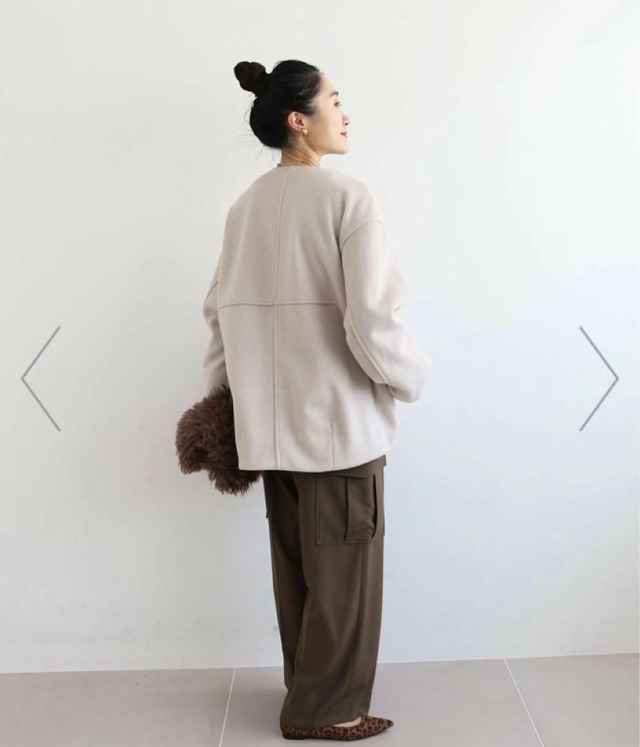 【新品】ノーカラーコート