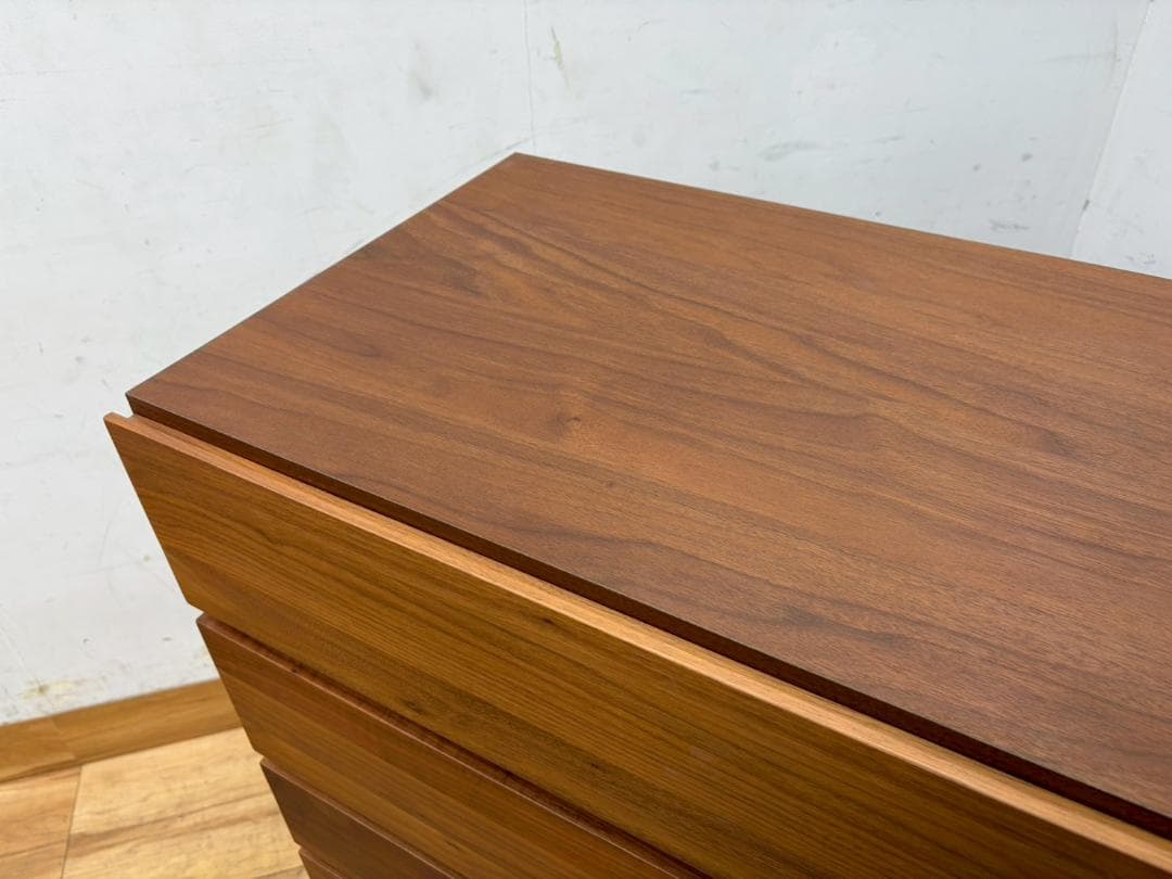 T7976☆展示品☆高野木工☆レッチェ☆LECCE☆ウォールナット☆6段チェスト