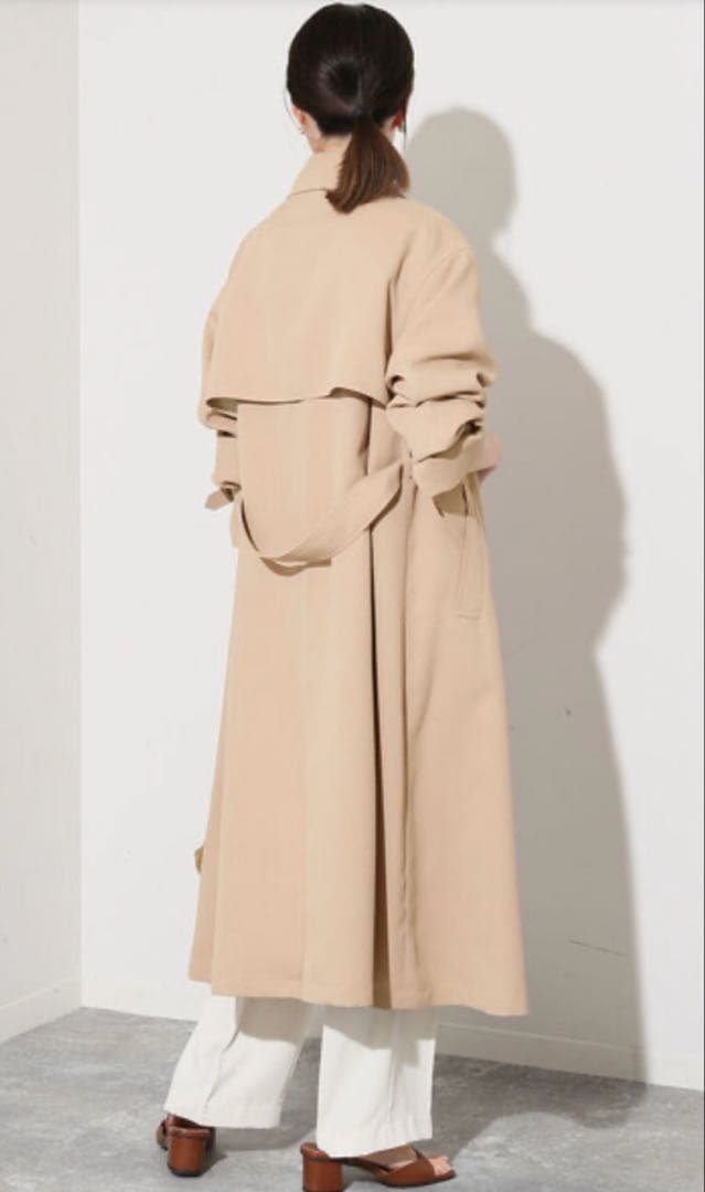 SLOBE IENA コットンライクウォッシャブルトレンチコート