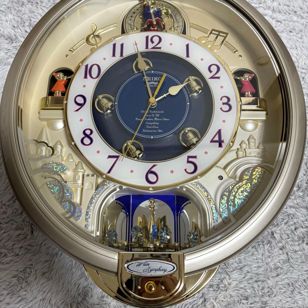【美品】SEIKO RE 555 S 掛時計 電波時計