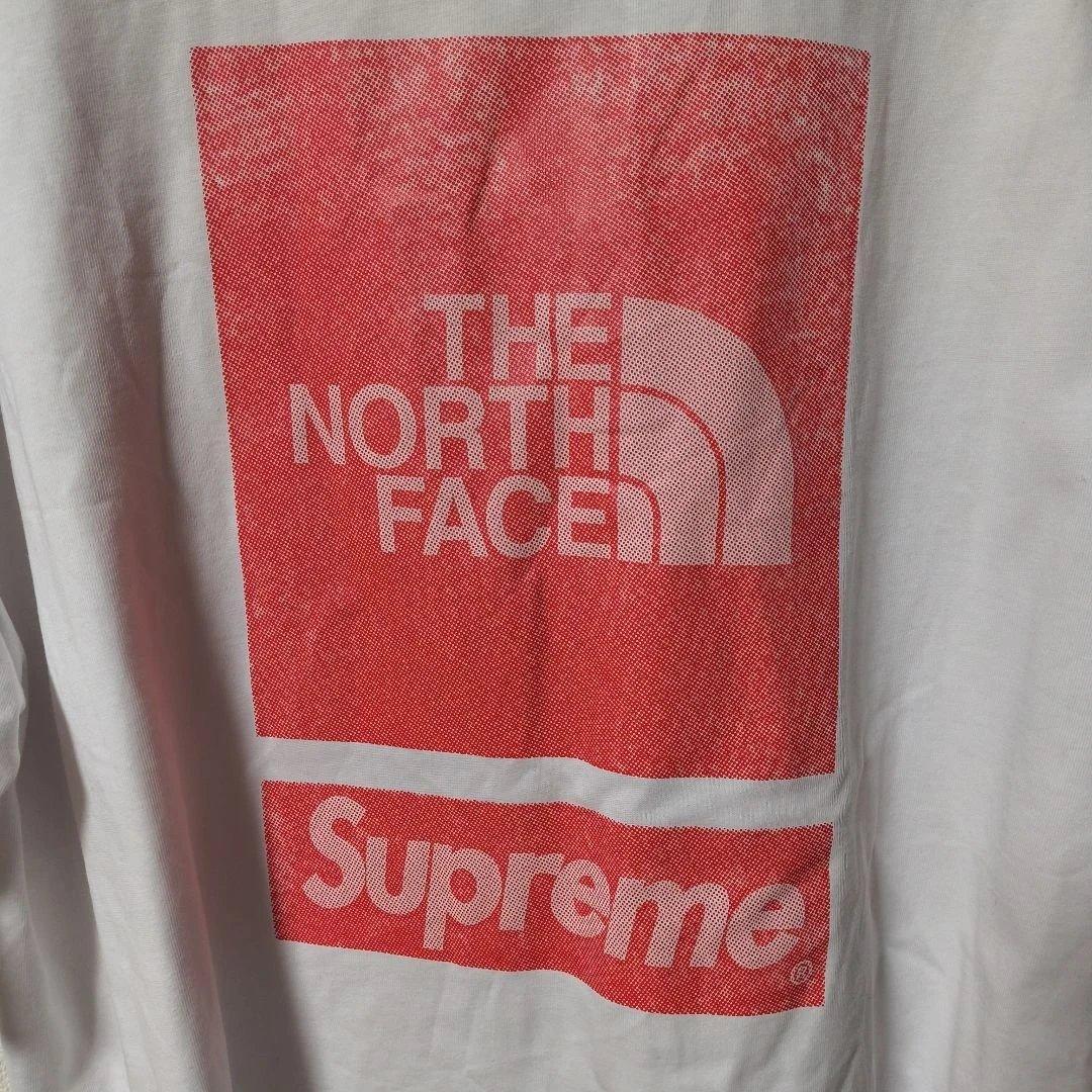新品未使用、ノースフェイスSUPREME Tシャツ　サイズXL