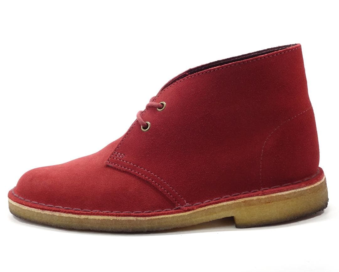 Clarks デザートブーツ 24.5cm ボルドー レディース チャッカブーツ