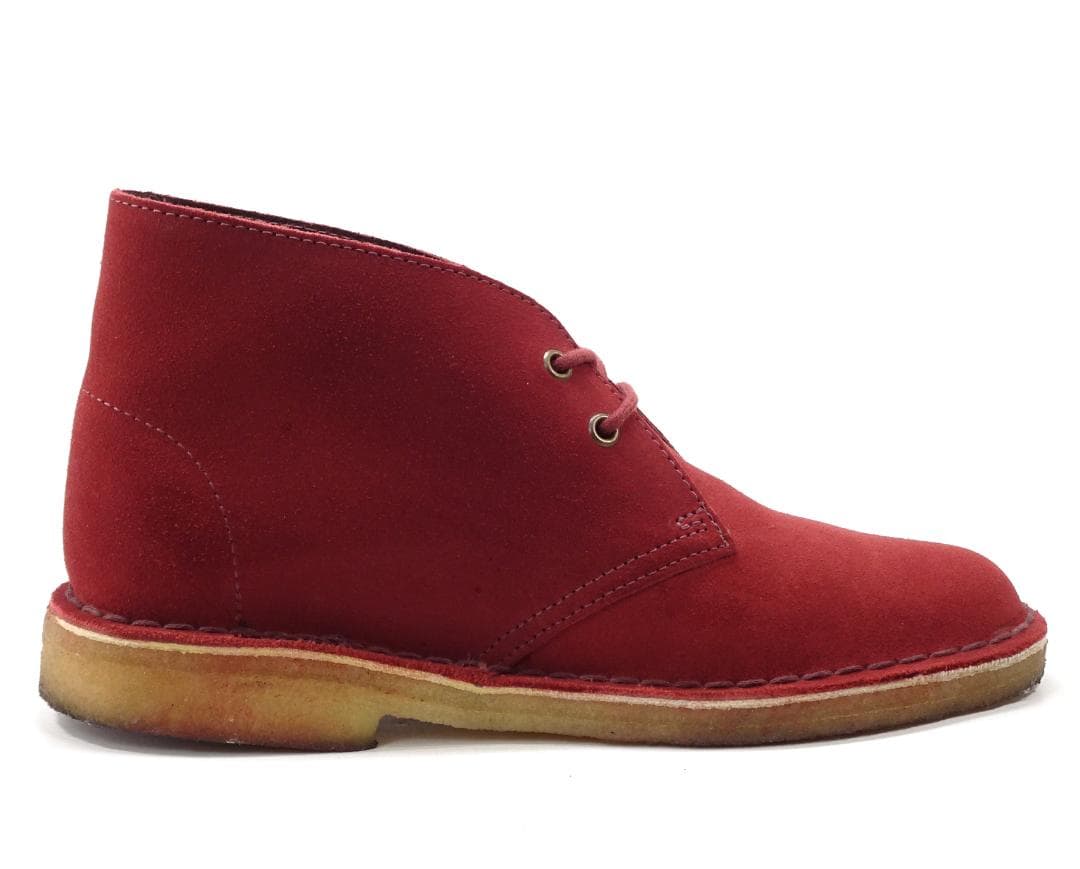 Clarks デザートブーツ 24.5cm ボルドー レディース チャッカブーツ