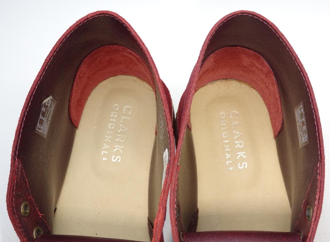 Clarks デザートブーツ 24.5cm ボルドー レディース チャッカブーツ
