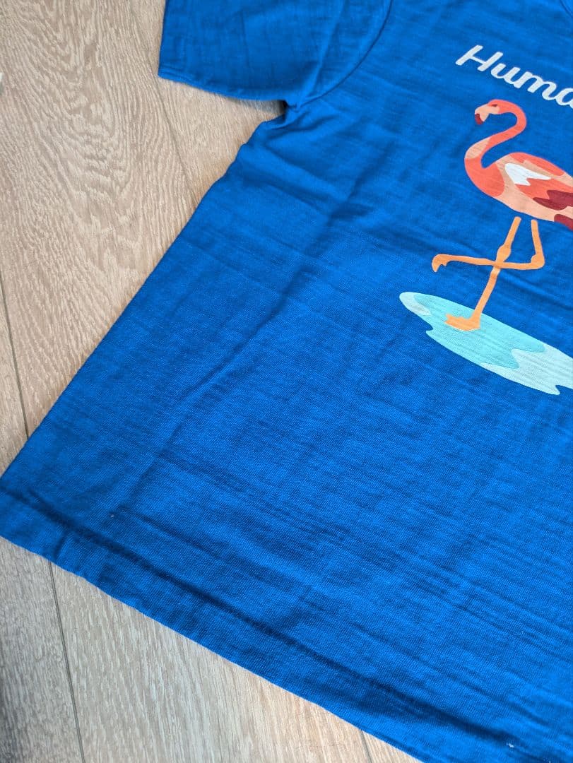 ヒューマンメイド　ポケットTシャツ　フラミンゴ　L