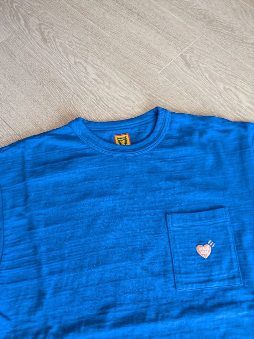 ヒューマンメイド　ポケットTシャツ　フラミンゴ　L