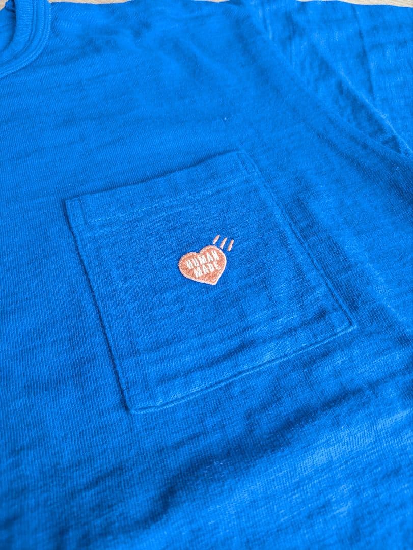 ヒューマンメイド　ポケットTシャツ　フラミンゴ　L