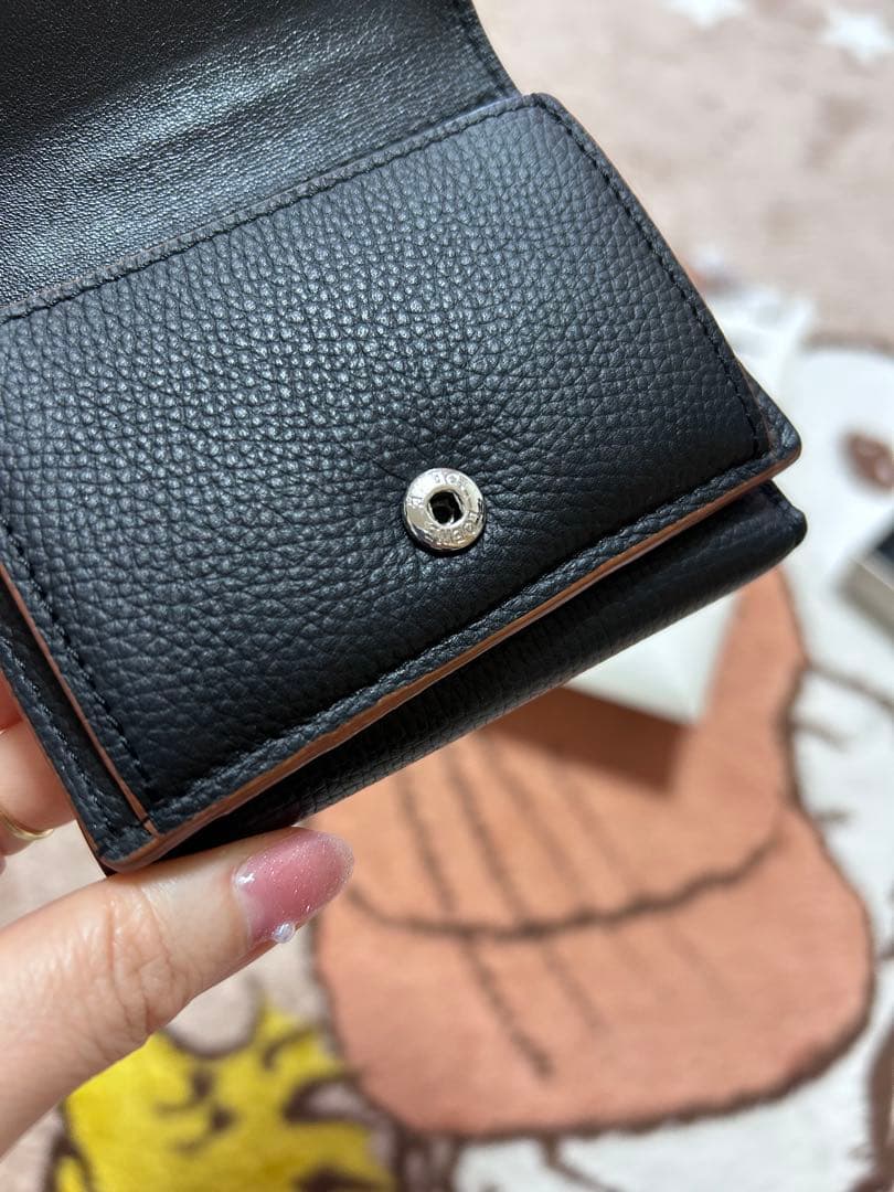 値下げ　LOEWE ロエベ トライフォールドウォレット 三つ折り財布 アナグラム