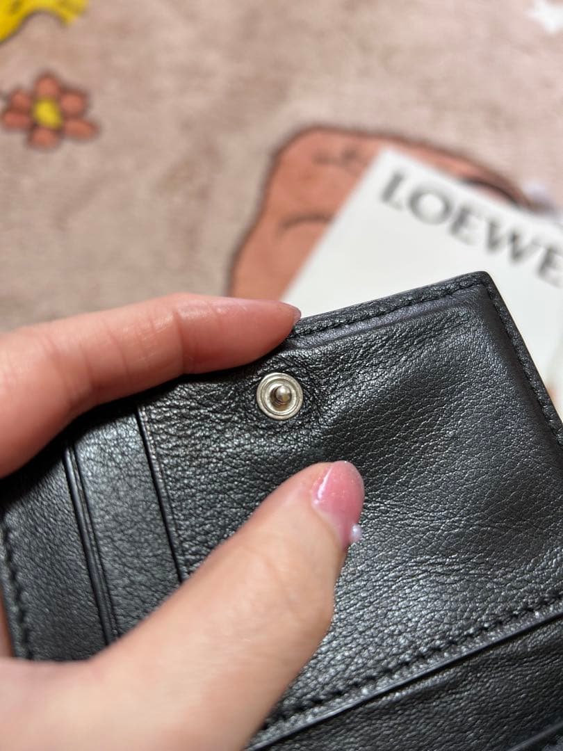 値下げ　LOEWE ロエベ トライフォールドウォレット 三つ折り財布 アナグラム