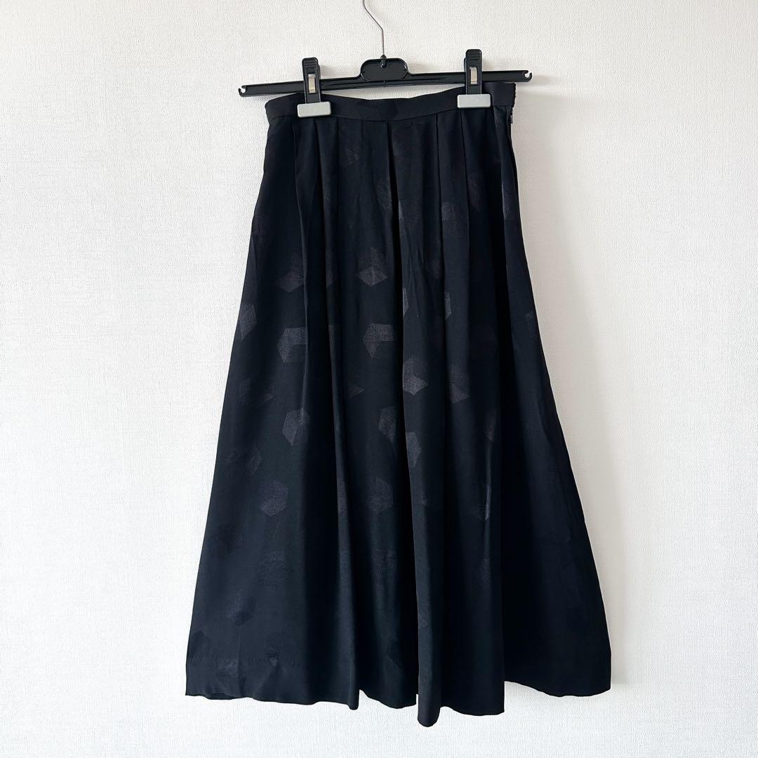 Christian Dior ディオール / ロング プリーツスカート 黒 9号