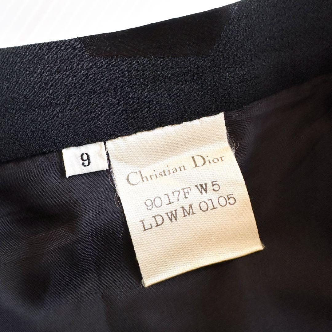 Christian Dior ディオール / ロング プリーツスカート 黒 9号