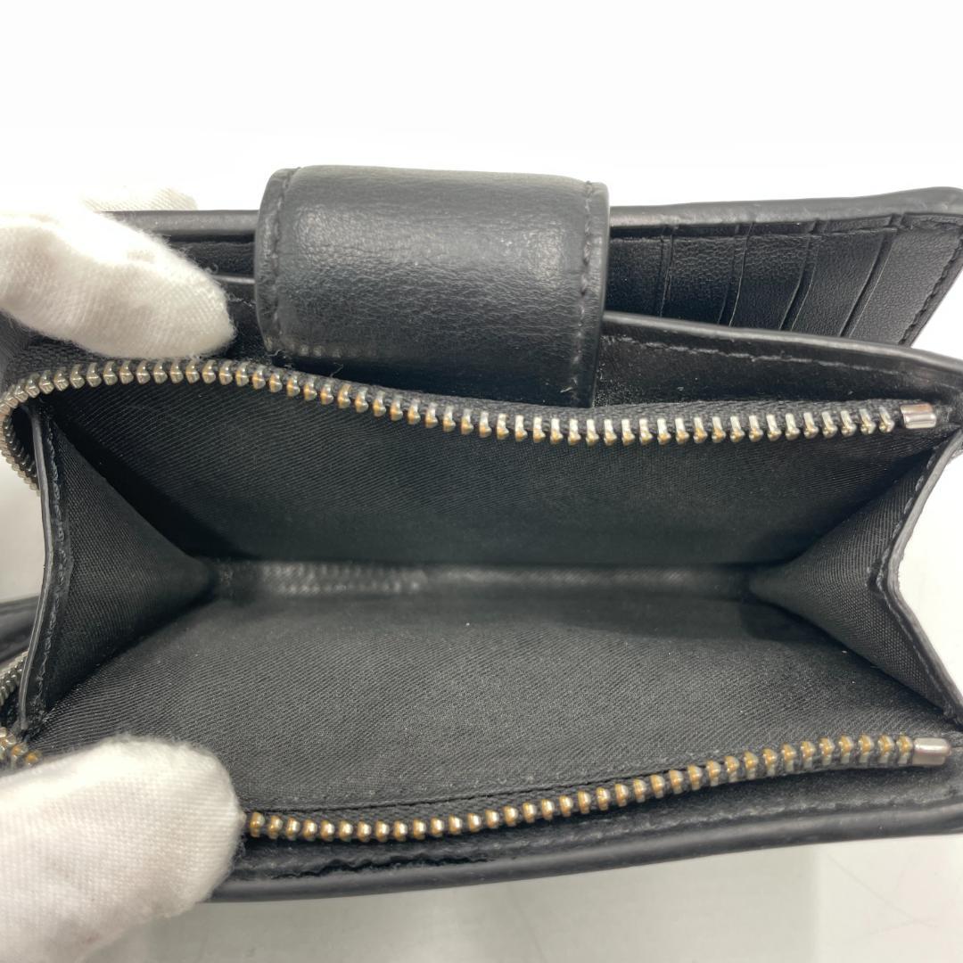 美品 COACH 財布 レザー ブラック シグネチャー