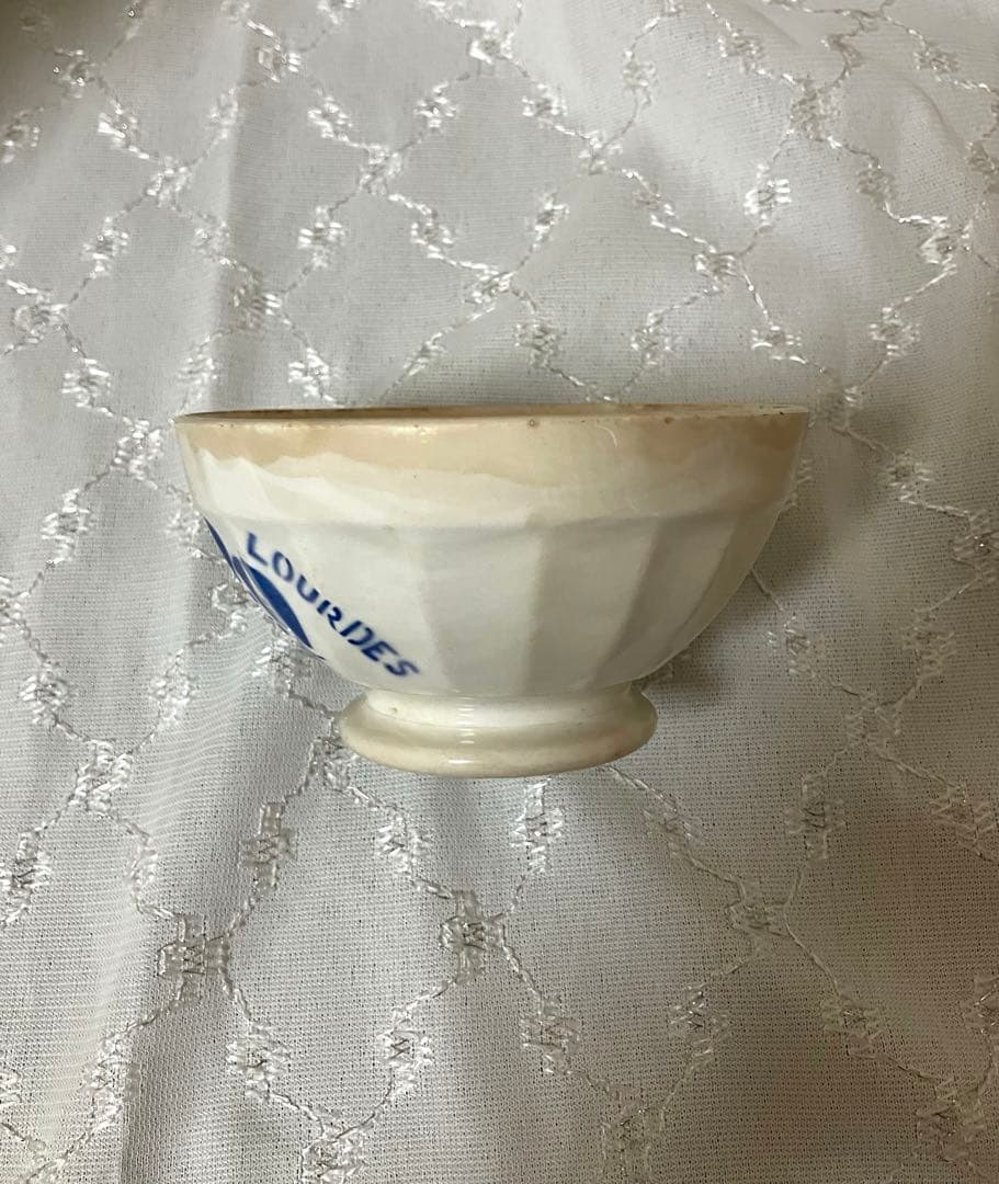 カフェオレボウル　フランス　アンティーク　ルルド　souvenir ディゴワン
