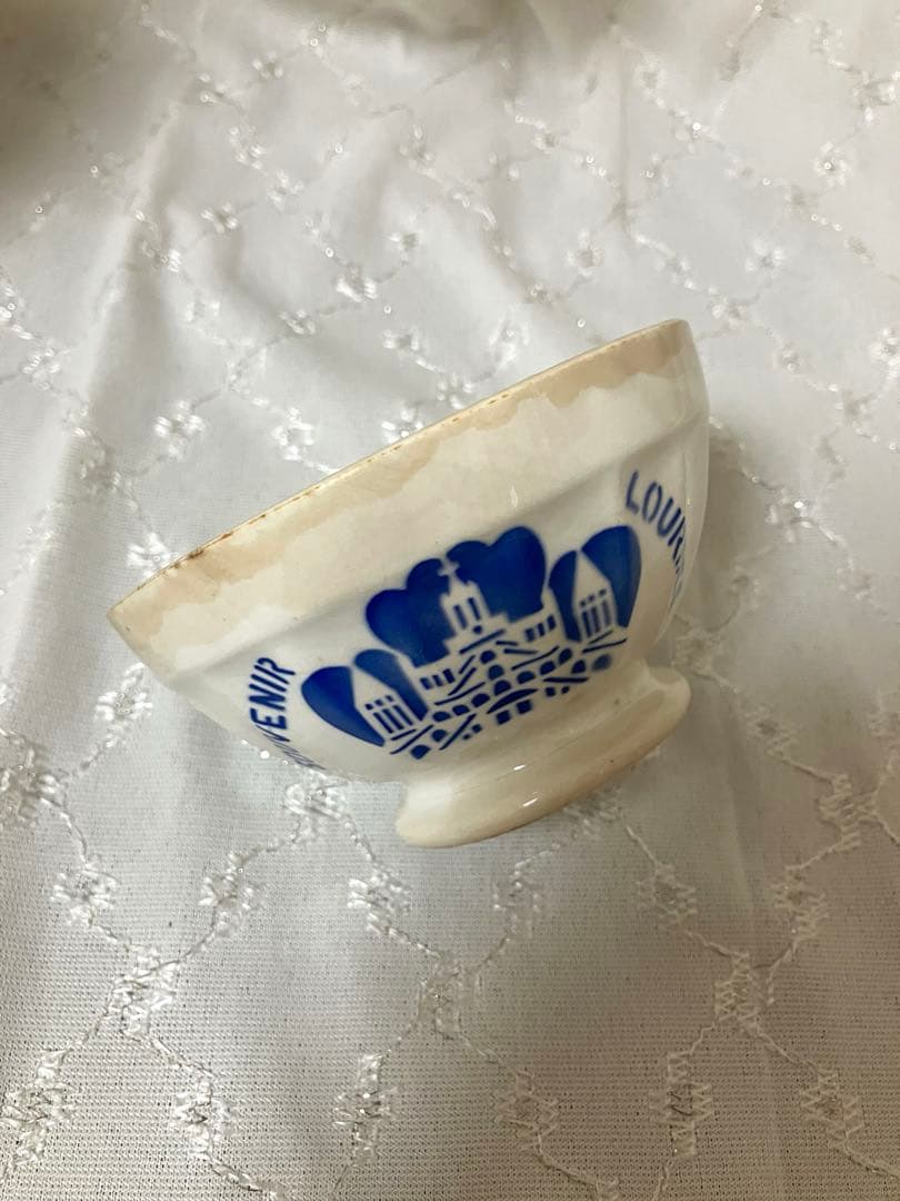 カフェオレボウル　フランス　アンティーク　ルルド　souvenir ディゴワン