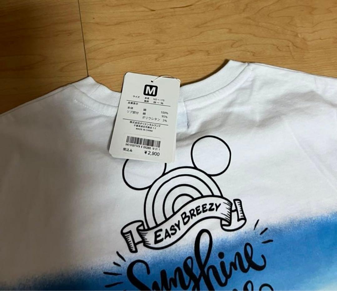 ディズニーミッキー、ミッキーのTシャツ、M、LLサイズ（ディズニーランド）