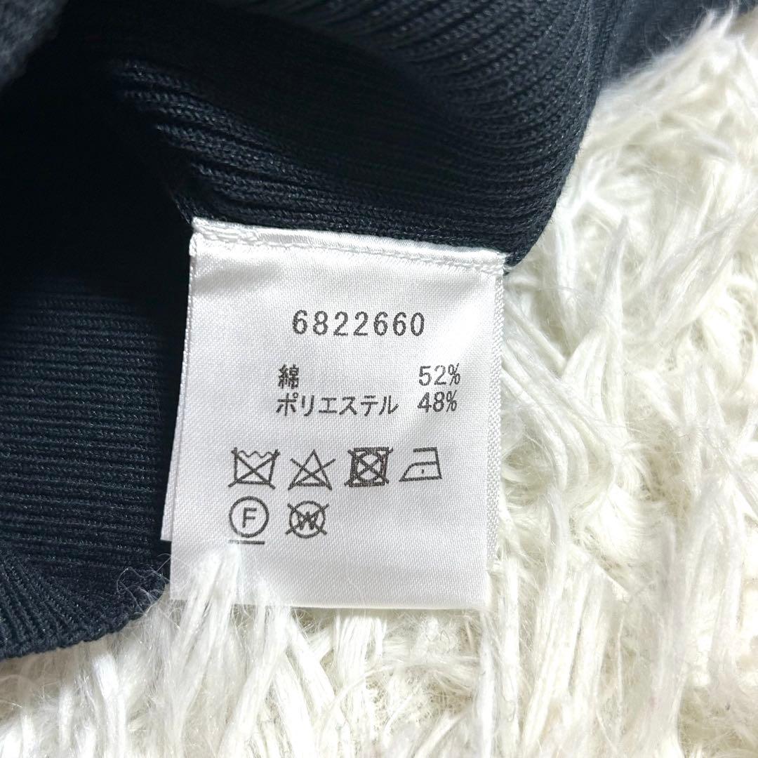 極美品✨ルネ René 春に◎ネイビー リブ編み ニットカーディガン 38