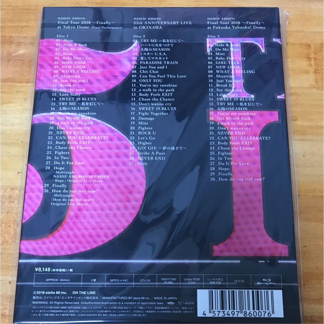 新品！ 安室奈美恵 Finally 2018 初回盤 3枚組 Bluray