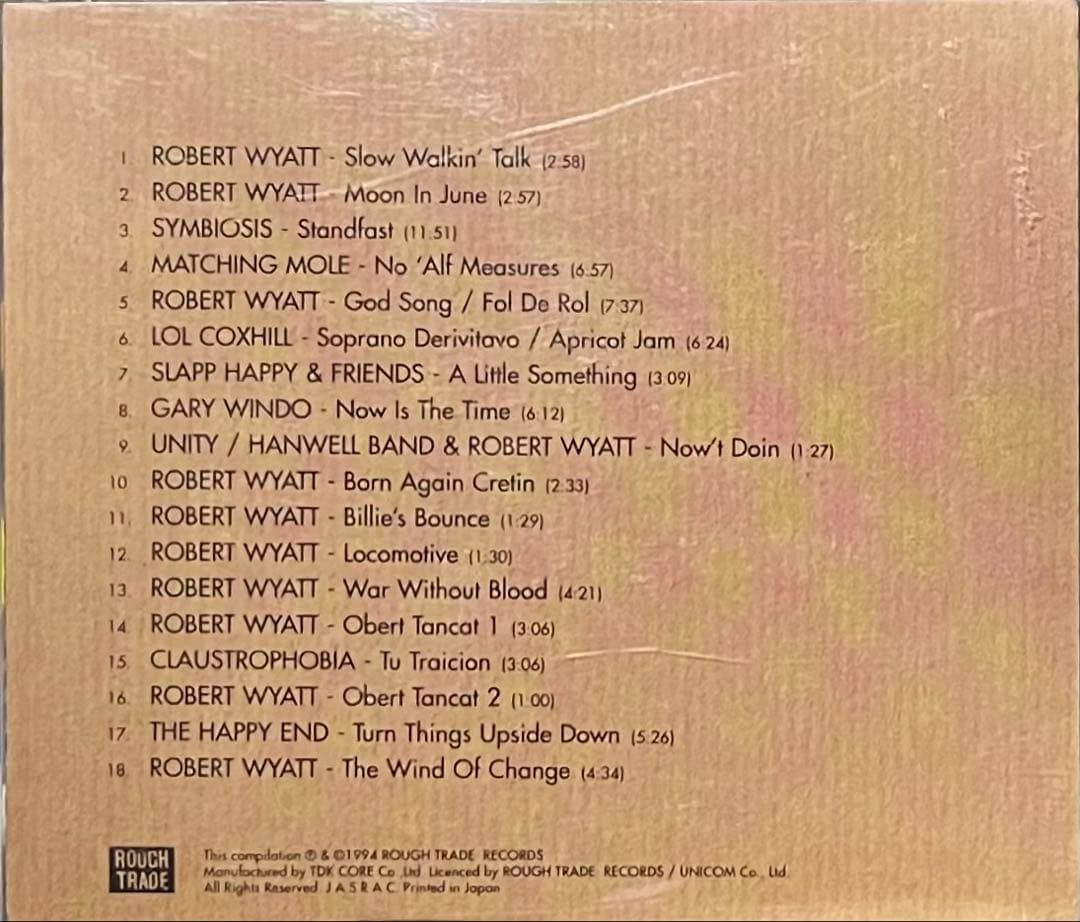 洋楽 Robert Wyatt Flotsam Jetsam Rough Trade