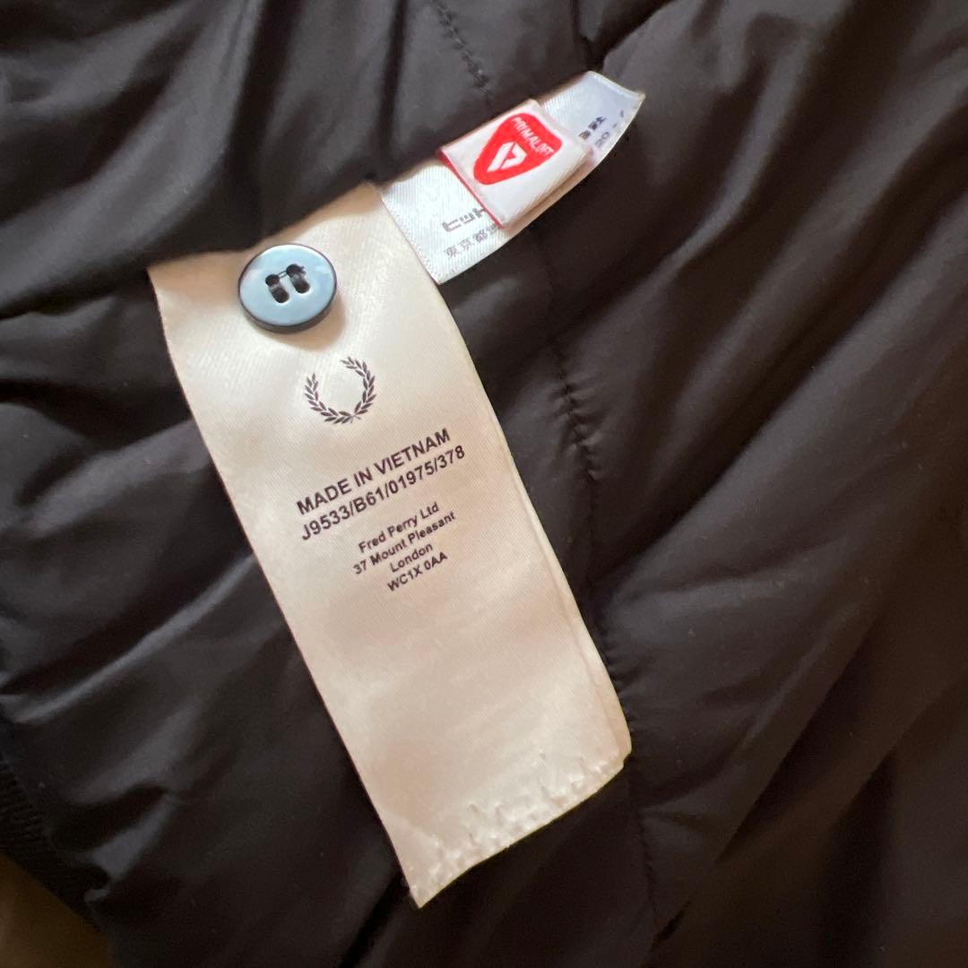 fred perry フレッドペリー 取り外し可能　ダウン付 モッズコート