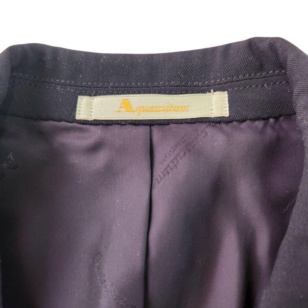 Aquascutum　ネイビー 　ダブルブレスト テーラードジャケット　金ボタン