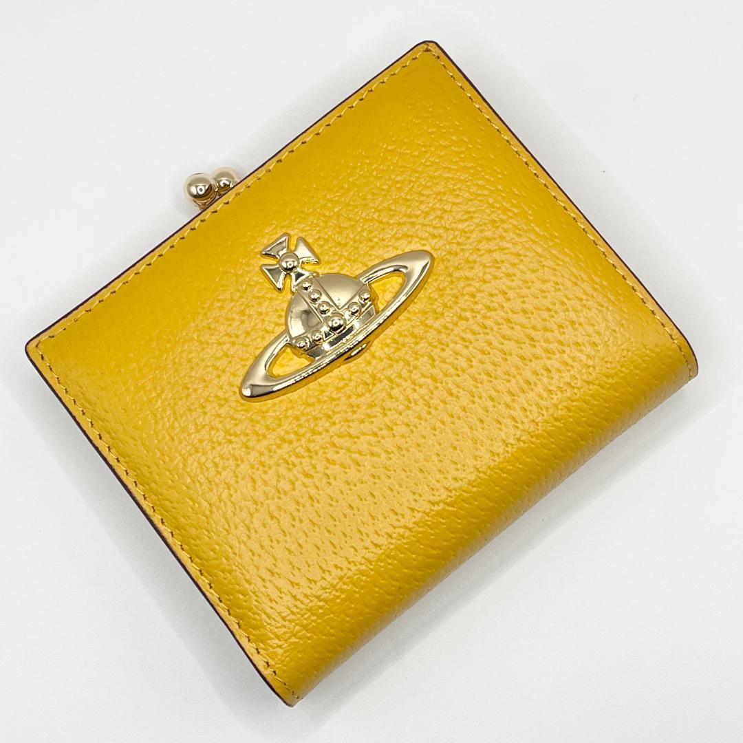 Vivienne Westwood 新品 折財布 黄色 イエロー 定番 がま口