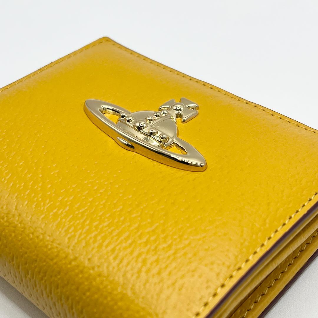 Vivienne Westwood 新品 折財布 黄色 イエロー 定番 がま口