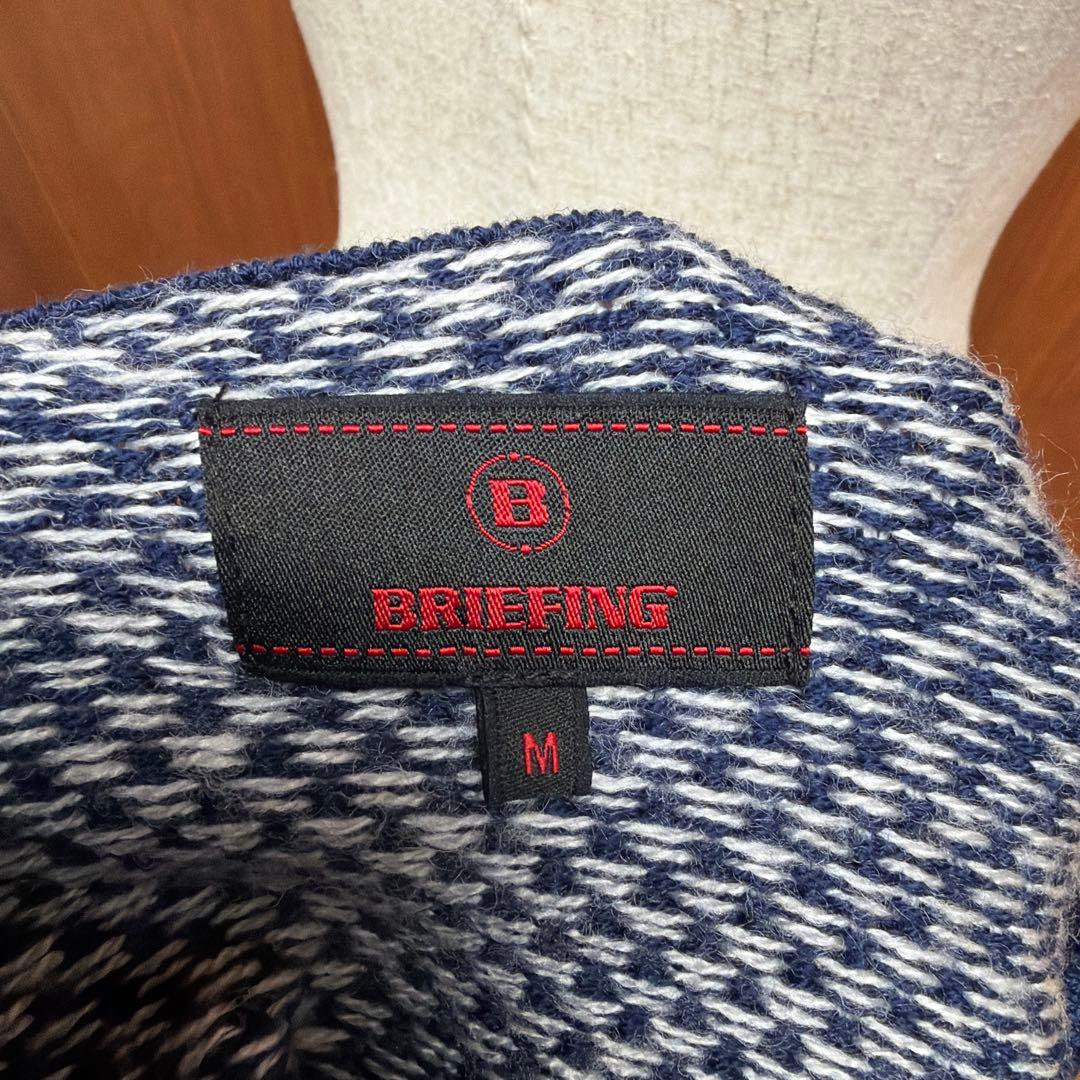 d*u様 BRIEFING ネイビー ロゴ入りセーター