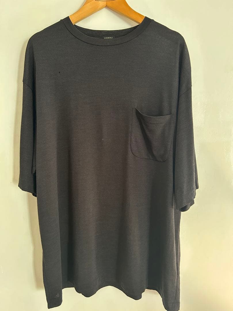 コモリ　ウール天竺Tシャツ　COMOLI サイズ4
