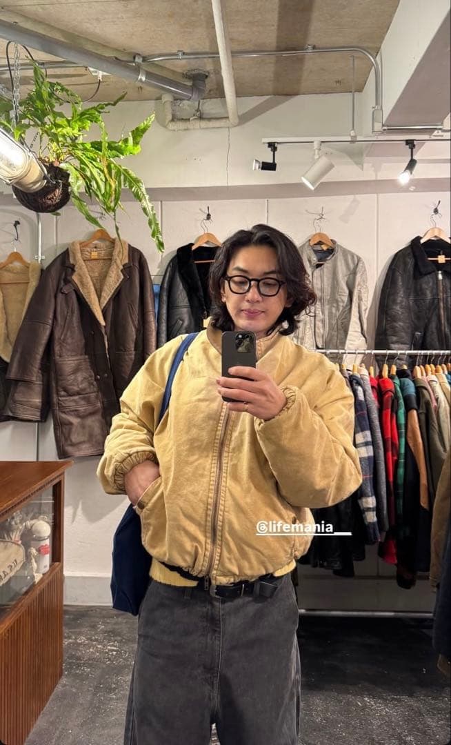 LIFEMANIA Baked PAN Jacket（B.Brown） S