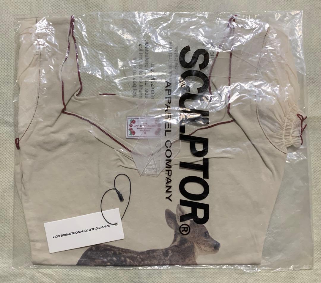 SCULPTOR Tシャツ Puff Sleeve Top Cream クリーム