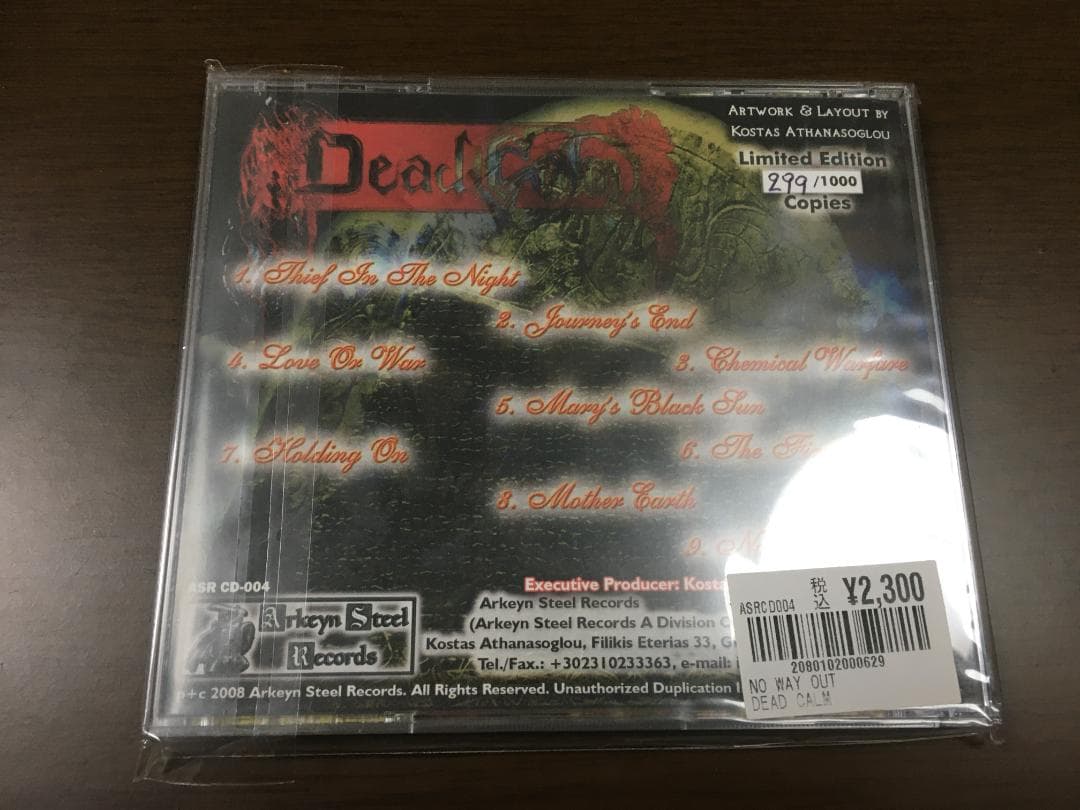 【限定1000枚】DEAD CALM「NO WAY OUT」