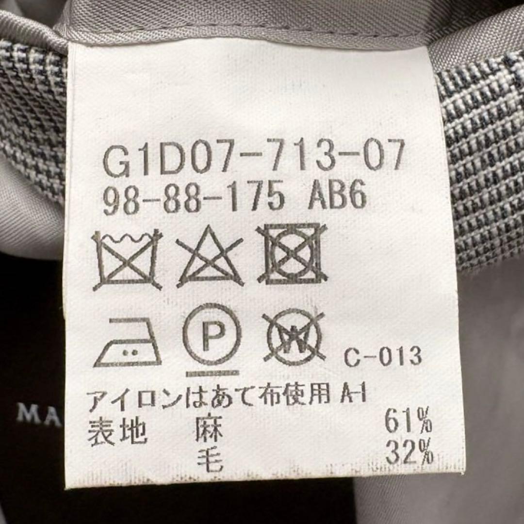 ★リネン混合★ MACKINTOSH LONDON グレンチェック 日本製 L