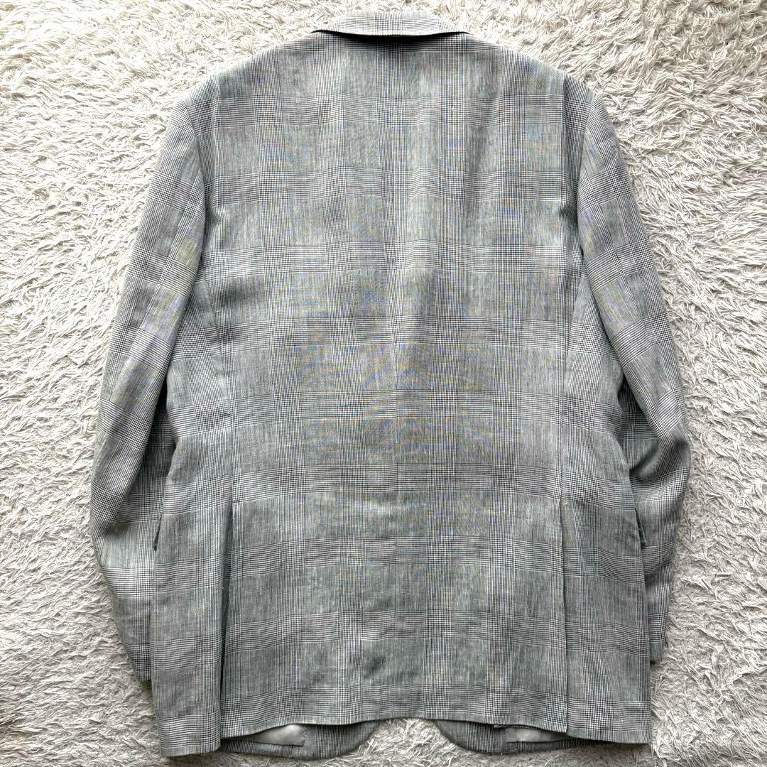 ★リネン混合★ MACKINTOSH LONDON グレンチェック 日本製 L