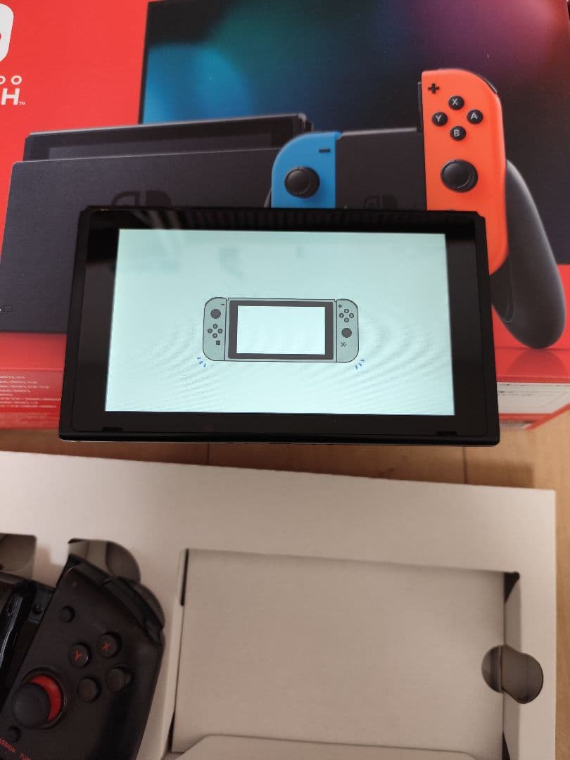 Nintendo Switch本体、HORI 連射コントローラー 箱あり