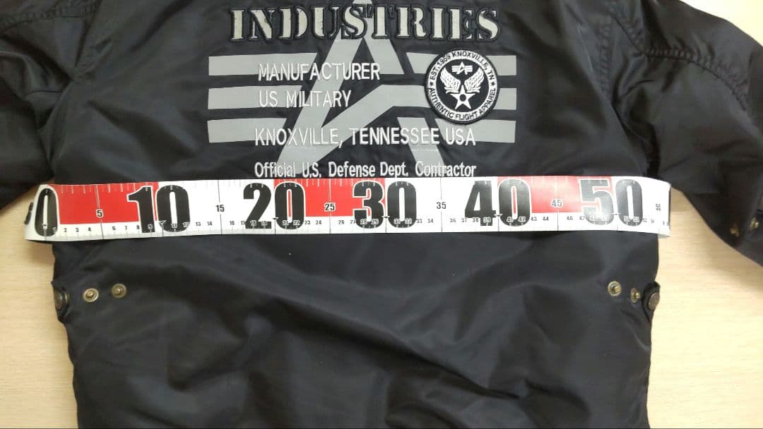 R*.様 【美品】ALPHA INDUSTRIES ブラック MA-1 フライト