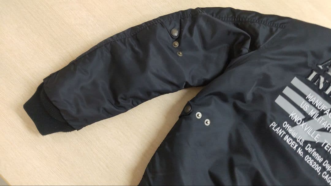 R*.様 【美品】ALPHA INDUSTRIES ブラック MA-1 フライト