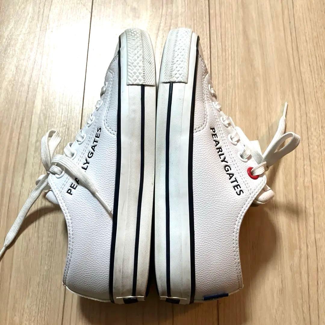 【23.5cm】PEARLY GATES CONVERSE ゴルフシューズ 白