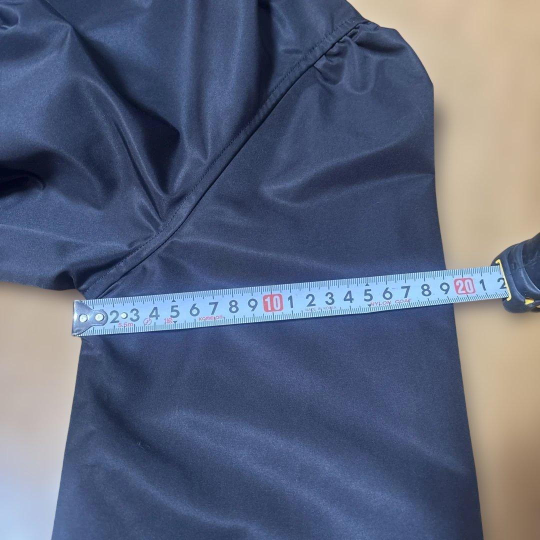 m's gracy リバーシブル可愛いブラック春ロングコート新品40。