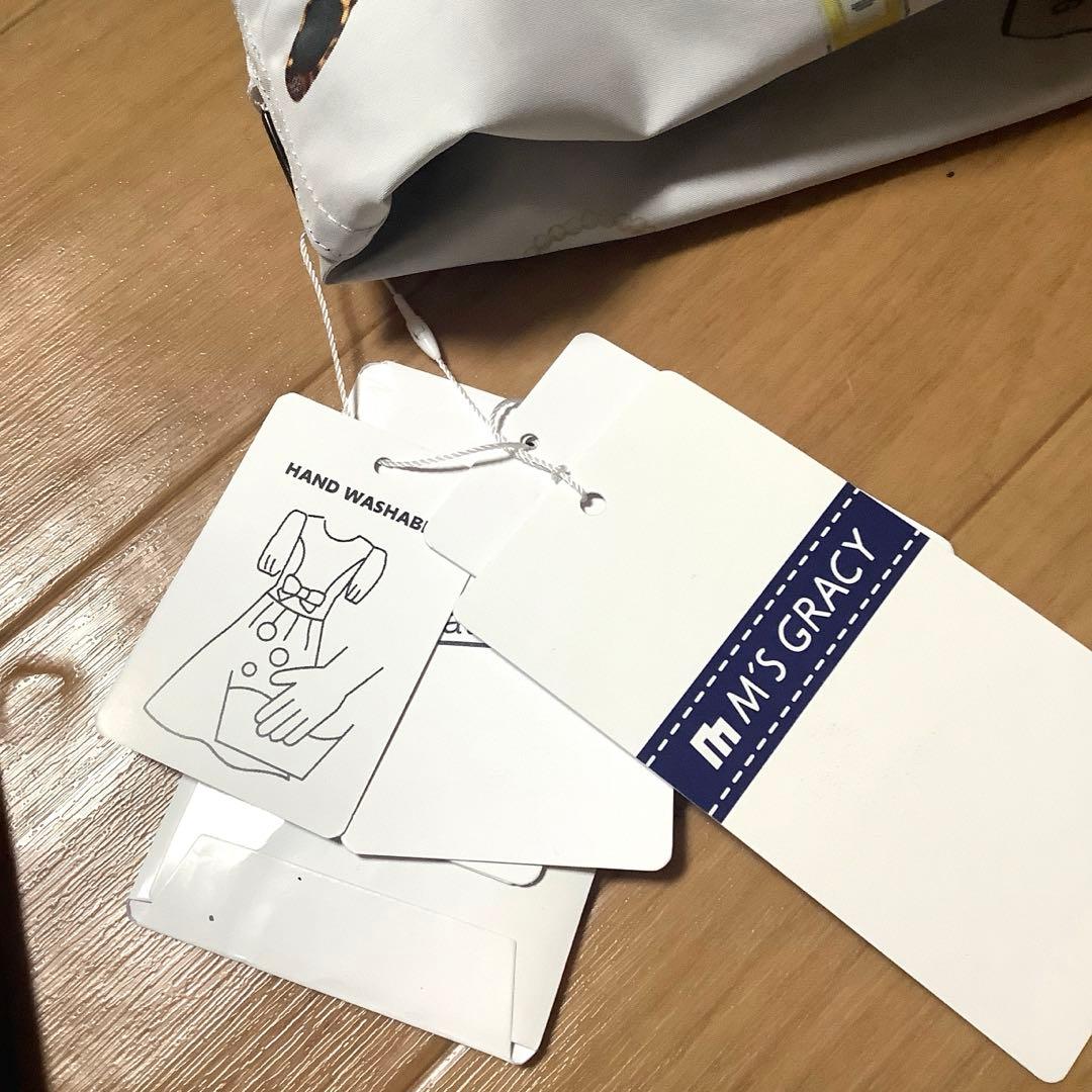 m's gracy リバーシブル可愛いブラック春ロングコート新品40。