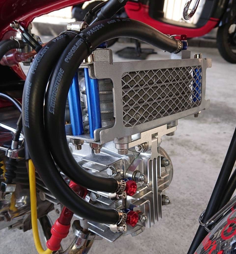 モンキー カブ ホンダ横型 オイルクーラー取付けステー 上側用