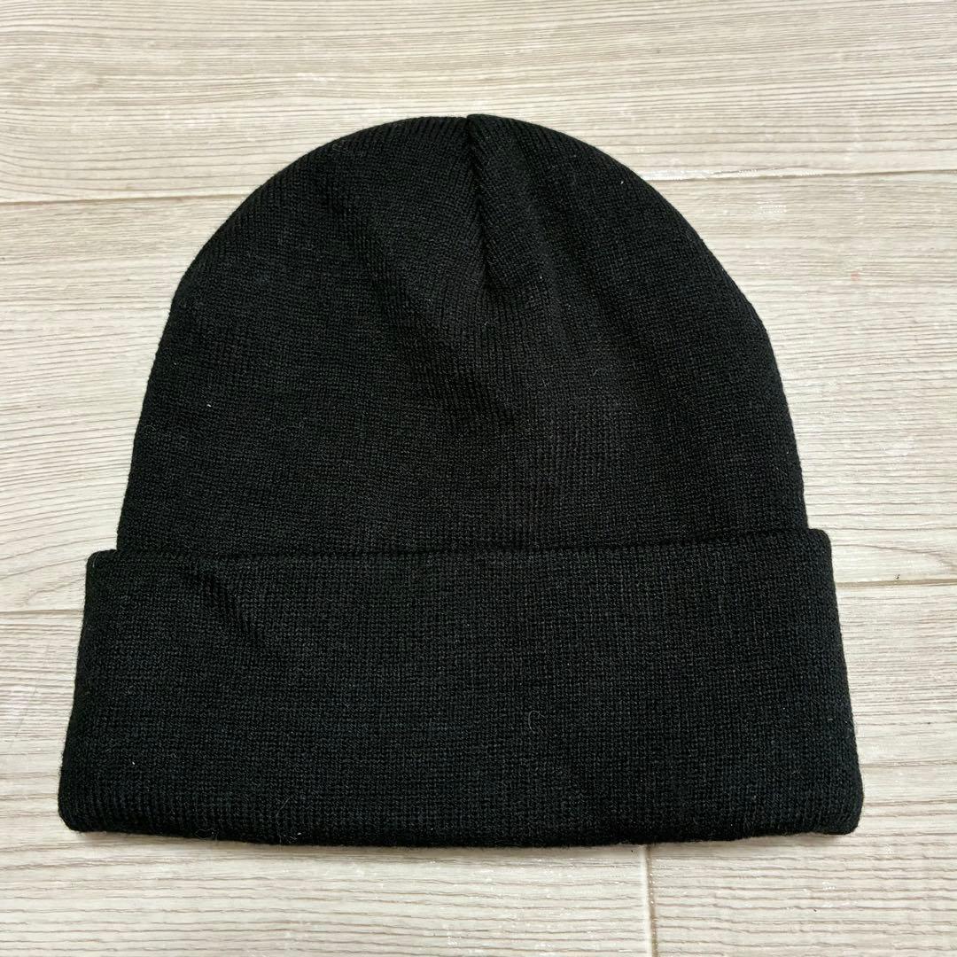 SUPREME ニット帽 ビーニー黒シュプリーム