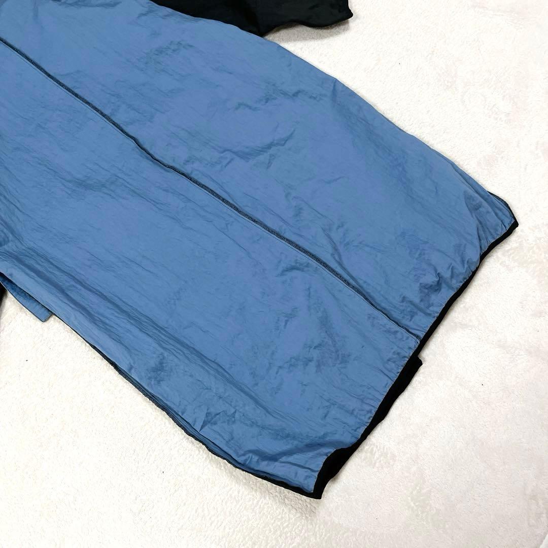 美品◇モユル　オーバーサイズコート　センソユニコ　アートデザイン ブルー