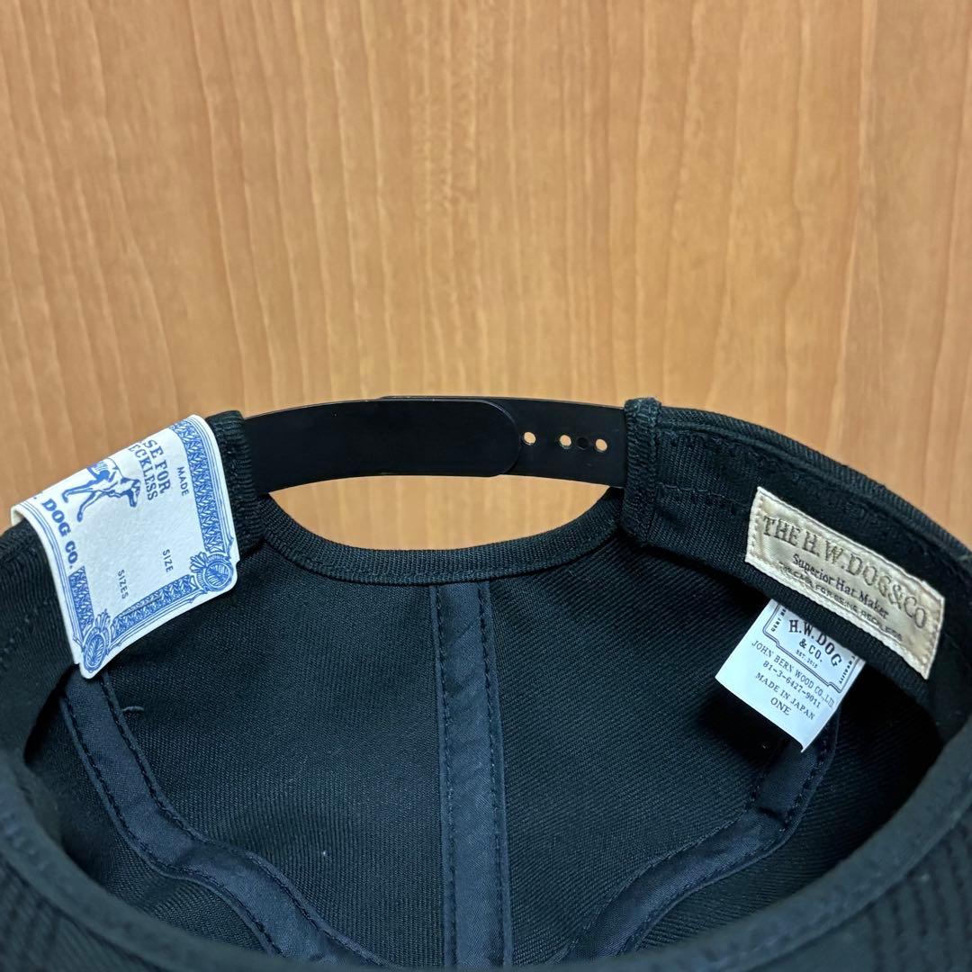 H.W. DOG & CO. トラッカーキャップ　帽子　サイズフリー　ブラック