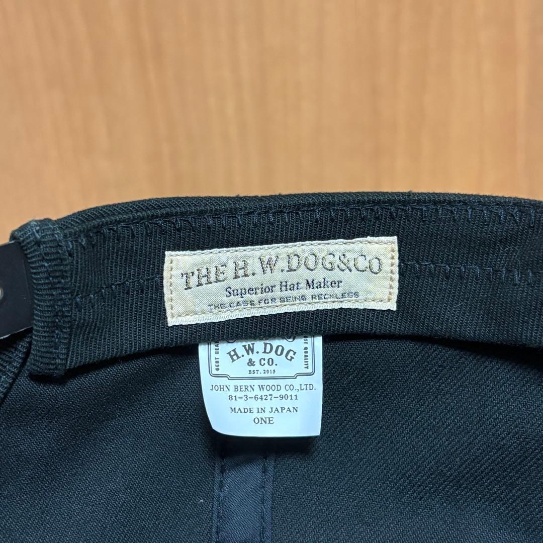 H.W. DOG & CO. トラッカーキャップ　帽子　サイズフリー　ブラック