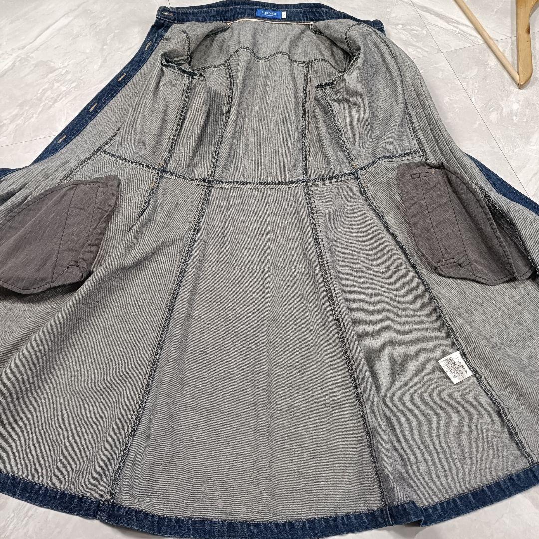 ブルーレーベル クレストブリッジ デニムワンピース フレア 38 M