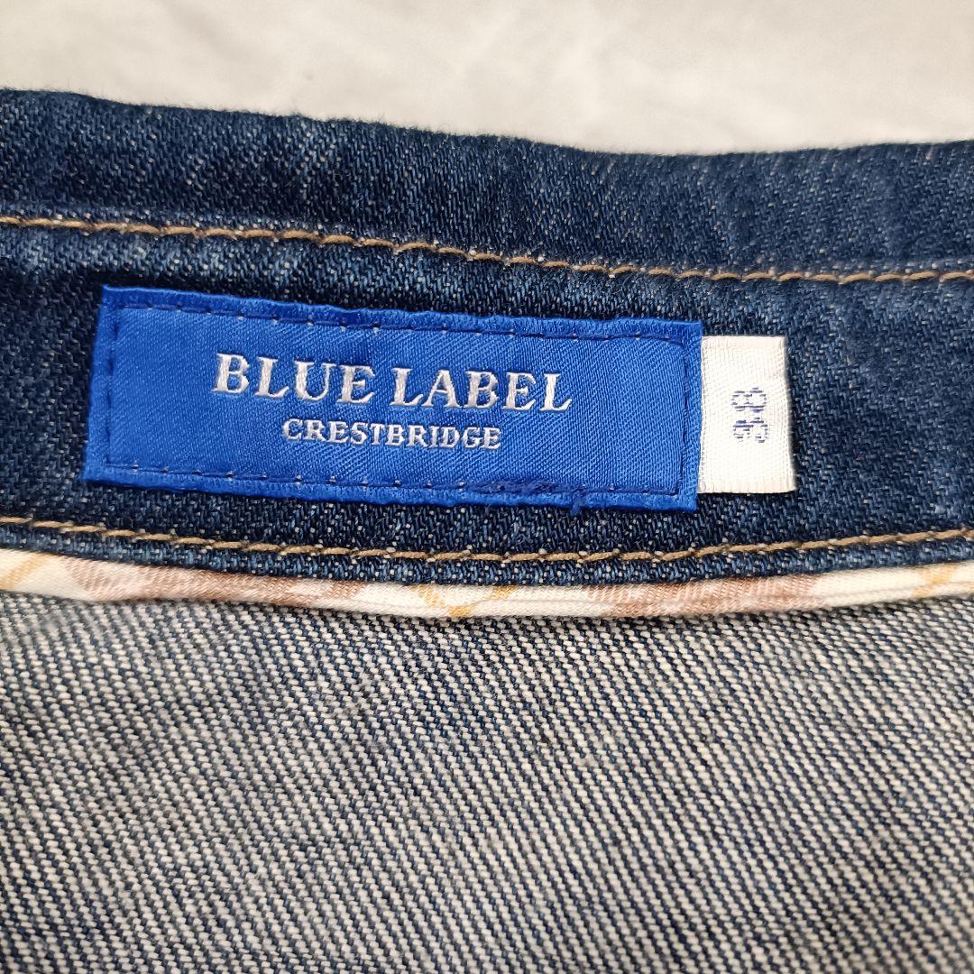 ブルーレーベル クレストブリッジ デニムワンピース フレア 38 M